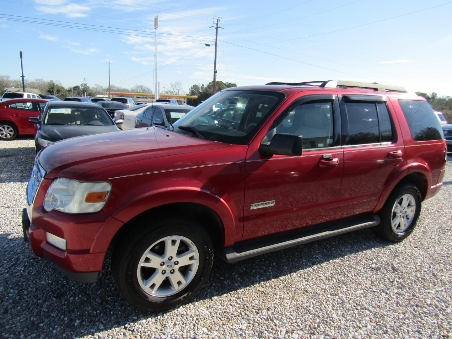 2008 Red /Tan Ford Explorer XLT 4.0L 2WD (1FMEU63E58U) with an 4.0L V6 SOHC 16V engine, Automatic transmission, located at 15016 S Hwy 231, Midland City, AL, 36350, (334) 983-3001, 31.306210, -85.495277 - Photo#2